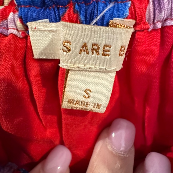 Skies Are Blue Colorful Floral Smocked Mini Dress - Picture 4 of 4